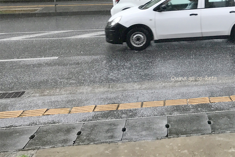 梅雨の沖縄で遭遇した土砂降り