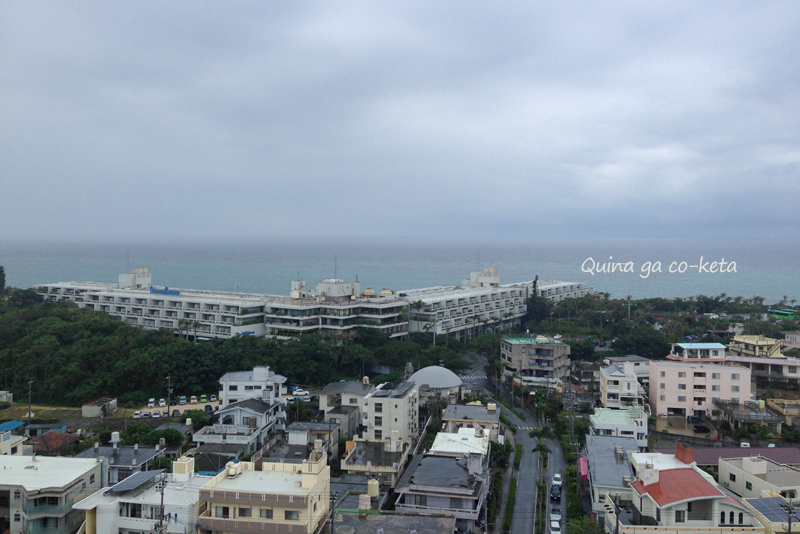2015年5月20日9:45梅雨入り当日恩納村のホテルから見た景色