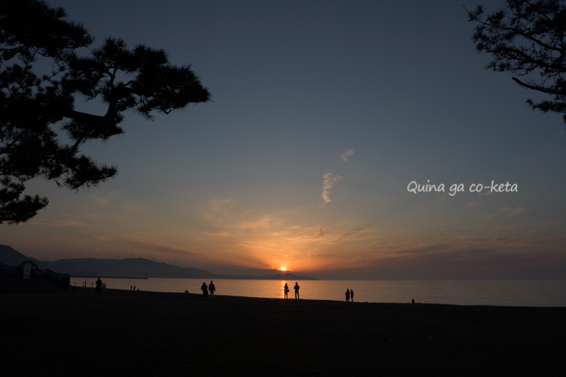 慶野松原海岸の夕暮れ時 慶野松原海岸の夕暮れ時